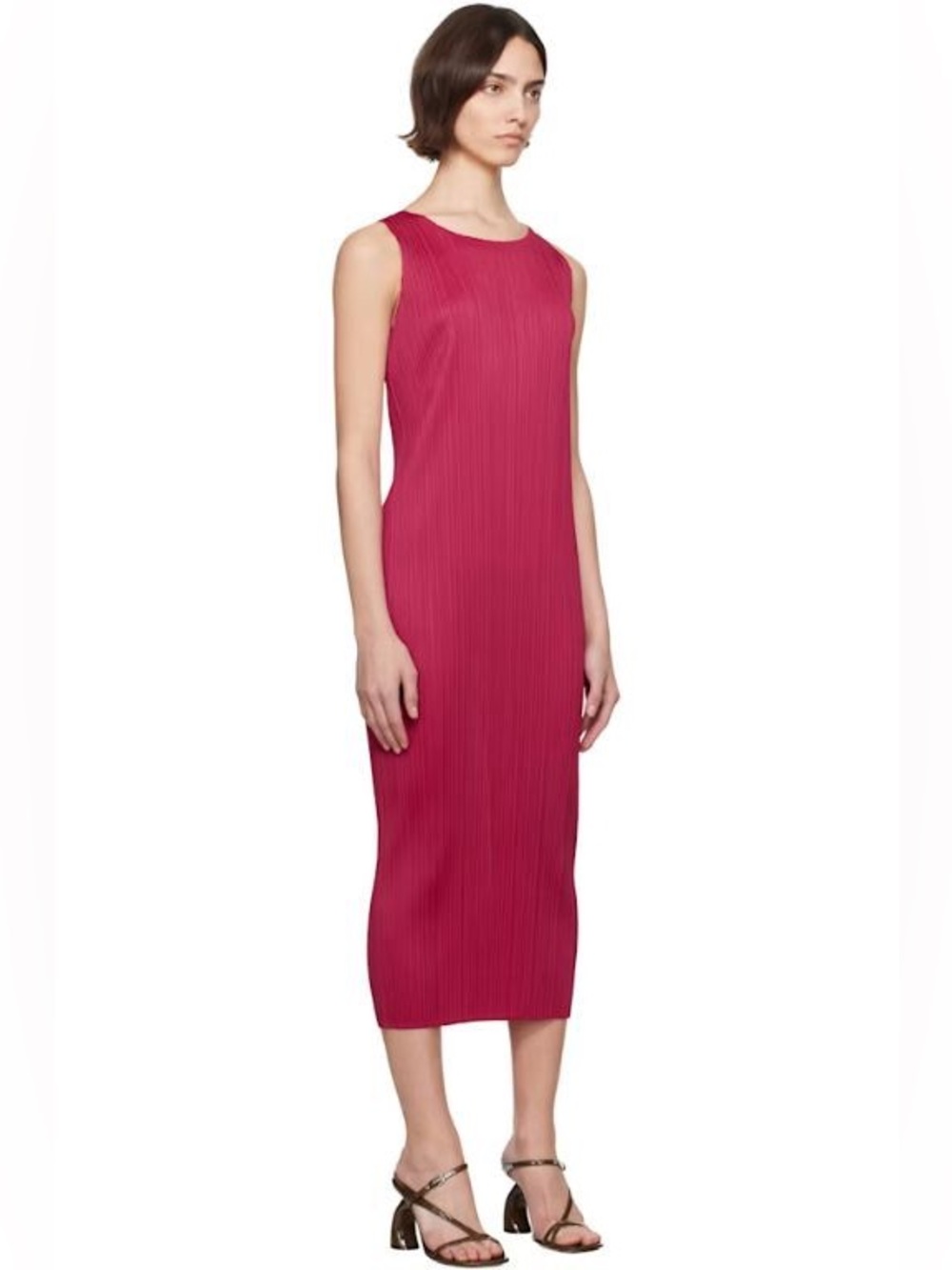 NEW. Pleats Please Issey Miyake Pink June New Colorful Basics 4 Dress. NWT